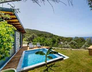 Fethiye Faralya'da Yemyeşil Bahçeli, Özel Havuzlu, 1+1 Villa - 5