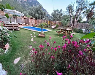 Fethiye Faralya'da Balayı Çiftlerine Uygun, Özel Havuzlu, Kiralık Villa - 3