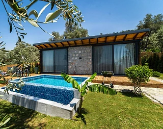 Fethiye Faralya'da Yemyeşil Doğada, Özel Havuzlu, Balayı Villası - 1