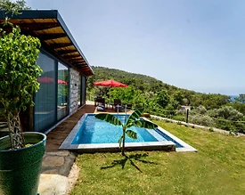 Fethiye Faralya'da Yemyeşil Doğada, Özel Havuzlu, Balayı Villası - 3