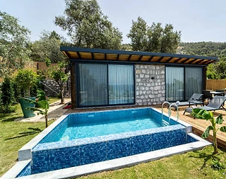 Fethiye Faralya'da Yemyeşil Doğada, Özel Havuzlu, Balayı Villası - 4