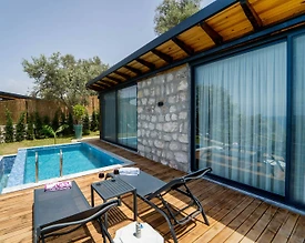 Fethiye Faralya'da Yemyeşil Doğada, Özel Havuzlu, Balayı Villası - 2