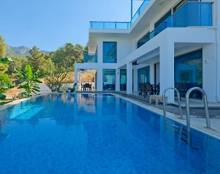 Fethiye Faralya'da Enfes Deniz Manzaralı, Özel Havuzlu, Kiralık Villa - 3