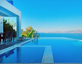 Fethiye Faralya'da Enfes Deniz Manzaralı, Özel Havuzlu, Kiralık Villa - 4