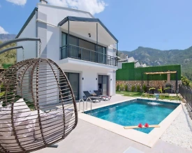 Fethiye Karaağaç'ta Doğa İçerisinde, Özel Havuzlu, Modern Villa - 2
