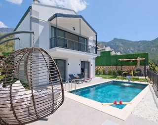 Fethiye Karaağaç'ta Doğa İçerisinde, Özel Havuzlu, Modern Villa - 2