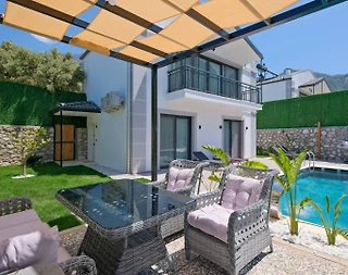 Fethiye Karaağaç'ta Doğa İçerisinde, Özel Havuzlu, Modern Villa - 4