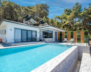 Fethiye Faralya'da Yemyeşil Doğada, Özel Havuzlu, Konforlu Villa - 1