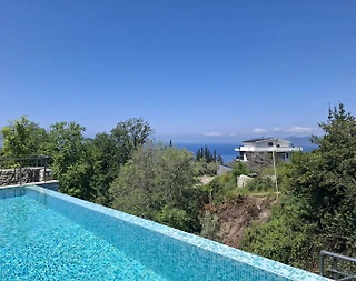 Fethiye Faralya'da Deniz Manzaralı, Isıtmalı Havuzlu, Lüks Villa - 4