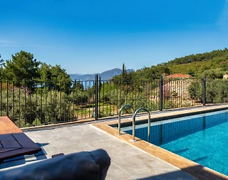 Fethiye Faralya'da Doğa İçerisinde, Özel Havuzlu, Lüks Villa - 5