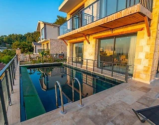 Fethiye Faralya'da Muhteşem Deniz Manzaralı, Özel Havuzlu, 4+1 Villa - 3
