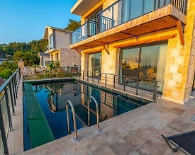 Fethiye Faralya'da Muhteşem Deniz Manzaralı, Özel Havuzlu, 4+1 Villa - 3