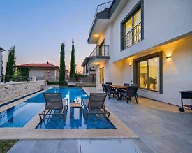 Fethiye Faralya'da Doğanın Kalbinde, Özel Havuzlu, İkiz Villa - 3