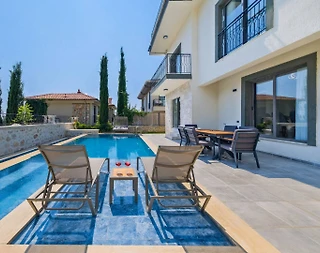 Fethiye Faralya'da Nezih Konumda, Özel Havuzlu, İkiz Villa - 5