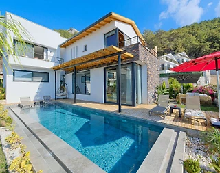 Fethiye Faralya'da Sessizlik İçerisinde, Özel Havuzlu, Kiralık Villa - 1