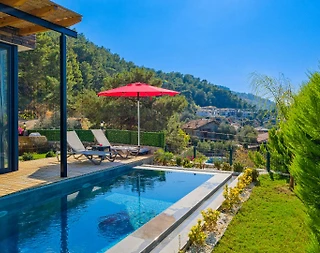 Fethiye Faralya'da Sessizlik İçerisinde, Özel Havuzlu, Kiralık Villa - 5