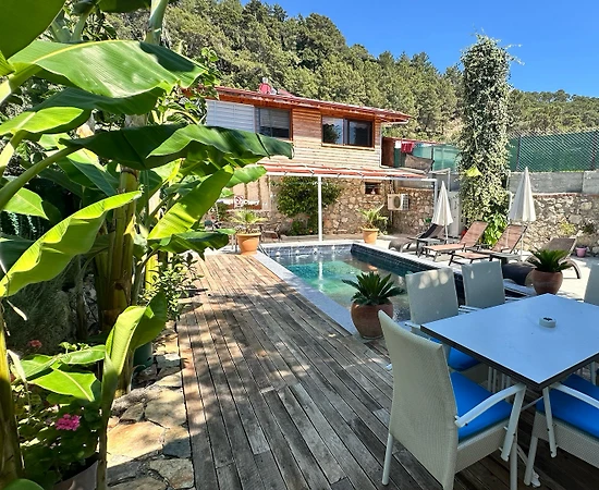 Fethiye Faralya'da Deniz Manzaralı, Isıtmalı Havuzlu, Lüks Villa - 1
