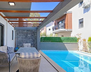 Fethiye Foça'da Geniş Gruplara Uygun, Özel Havuzlu, Şık İkiz Villa - 5