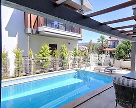 Fethiye Foça'da Geniş Gruplara Uygun, Özel Havuzlu, Kiralık İkiz Villa - 3