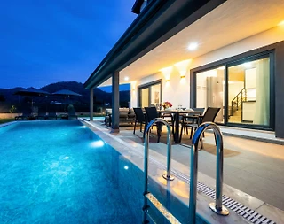 Fethiye İnlice'de Doğa İçerisinde, Özel Havuzlu, Kiralık Villa - 4