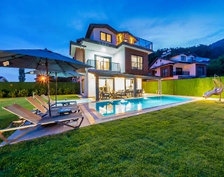 Fethiye İnlice'de Doğa İçerisinde, Özel Havuzlu, Kiralık Villa - 1