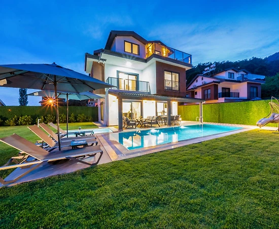 Fethiye İnlice'de Doğa İçerisinde, Özel Havuzlu, Kiralık Villa - 1