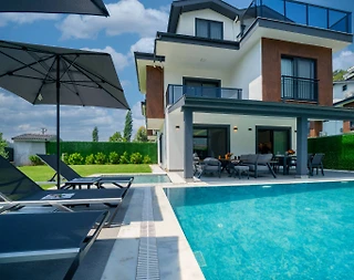 Fethiye İnlice'de Şehirden Uzakta, Özel Havuzlu, Ferah Villa - 5