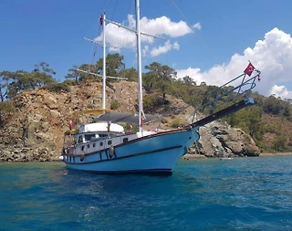 Fethiye Göcek'in Masmavi Sularında, 3 Kamaralı, Konforlu Gulet - 1