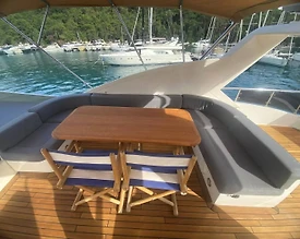 Fethiye Göcek'te Muhteşem Sularda, Lüks Tasarımlı, 8 Kişilik Motoryat - 3