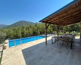 Fethiye Gökçeovacık'da Doğa Manzaralı, Özel Havuzlu, Kiralık Villa - 2