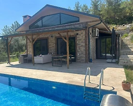 Fethiye Gökçeovacık'da Doğa Manzaralı, Özel Havuzlu, Kiralık Villa - 3