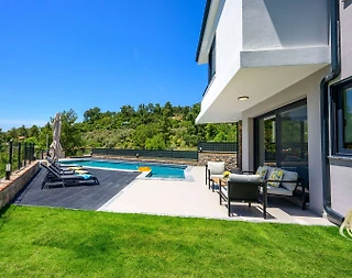 Fethiye Gökçeovacık'ta Doğa İçerisinde, Özel Havuzlu, Modern Villa - 2