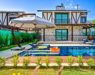 Fethiye İncirköy'de Otantik Mimarili, Özel Havuzlu, 6 Kişilik Villa - 2