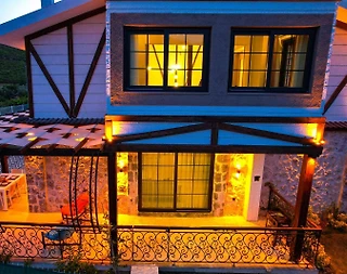 Fethiye İncirköy'de Otantik Mimarili, Özel Havuzlu, 6 Kişilik Villa - 5