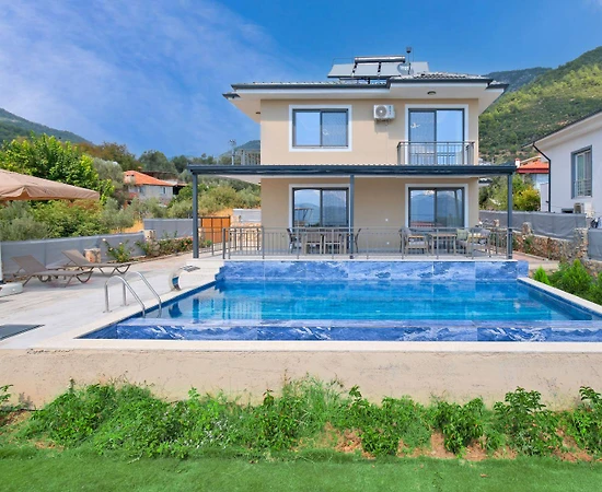 Fethiye İncirköy'de Sakin Doğa İçerisinde, Özel Havuzlu, 3+1 Villa - 1