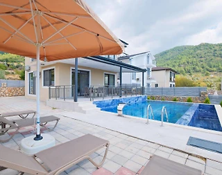 Fethiye İncirköy'de Sakin Doğa İçerisinde, Özel Havuzlu, 3+1 Villa - 5