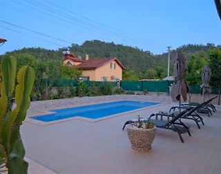 Fethiye İnlice'de Doğa İle İç İçe, Özel Havuzlu, Kiralık Villa - 4