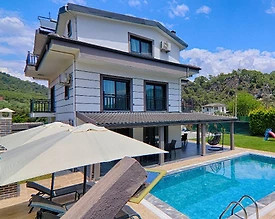Fethiye İnlice'de Geniş Bahçeli, Özel Havuzlu, 5+1 Kiralık Villa - 3