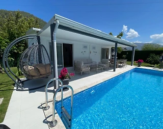 Fethiye İnlice'de Huzurlu Doğada, Özel Havuzlu, Bahçeli Kiralık Villa - 4