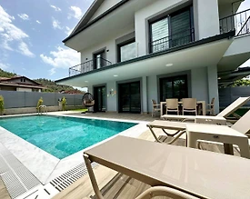 Fethiye İnlice'de Kalabalık Ailelere Uygun, Özel Havuzlu, 4+1 Villa - 2