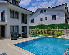 Fethiye İnlice'de Kalabalık Ailelere Uygun, Özel Havuzlu, 6+1 Villa - 2