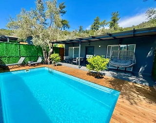 Fethiye İnlice'de Minimal Tasarıma Sahip, Özel Havuzlu, Balayı Villası - 4