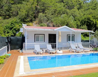 Fethiye İnlice'de Muhteşem Doğa Manzaralı, Özel Havuzlu, İkiz Villa - 2