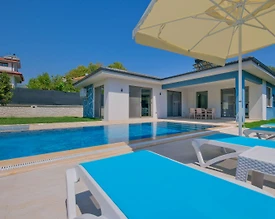 Fethiye İnlice'de Sakin Konumda, Özel Havuzlu, İkiz Villa - 3