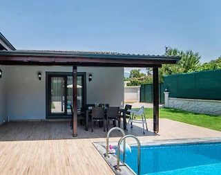 Fethiye İnlice'de Sakin Konumda, Özel Havuzlu, Modern Villa - 4