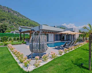 Fethiye İnlice'de Yeşillikler İçerisinde, Özel Havuzlu, Saunalı Villa - 4