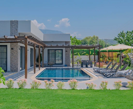 Fethiye İnlice'de Yeşillikler İçerisinde, Özel Havuzlu, Saunalı Villa - 1