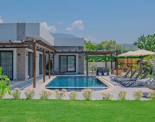 Fethiye İnlice'de Yeşillikler İçerisinde, Özel Havuzlu, Saunalı Villa - 1