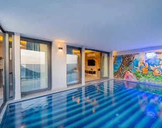 Fethiye Karaağaç'ta Deniz Manzaralı, Özel Havuzlu, 3+1 Kiralık Villa - 3
