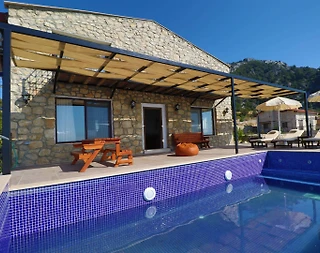 Fethiye Karaağaç'ta Deniz Manzaralı, Özel Havuzlu, 6 Kişilik Villa - 2